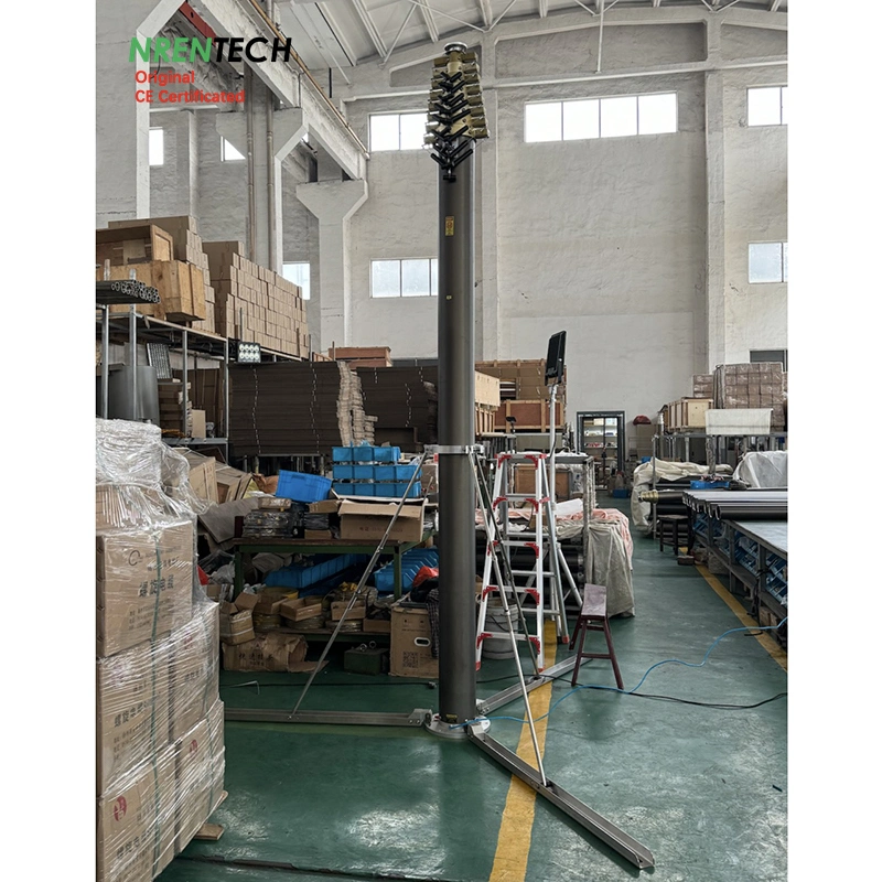 15m Pneumatic Telescopic Mast for Antenna Masts and Towers 2.8m Closed Height-30kg Payloads